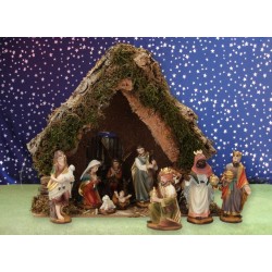 Crèche de Noël : cabane +...