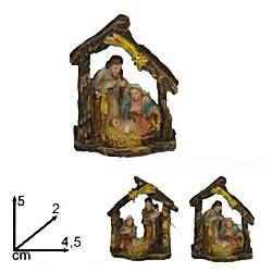 colored Nativity (4.5 x 2 x...