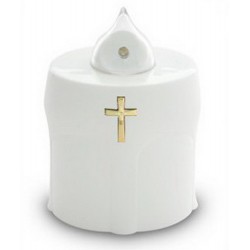 White Cemetery Lamp...