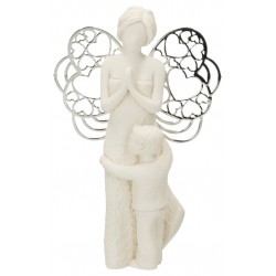 Ange en résine avec ailes...