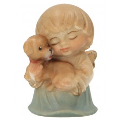 Ange avec chien - 4 cm couleur