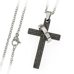 Croix avec Notre Père en...