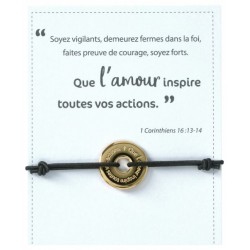 Bracelet "Parole de vie" Amour