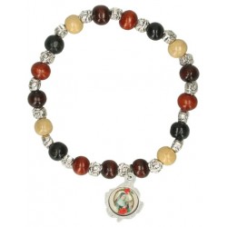 Bracelet sur élastique Bois...