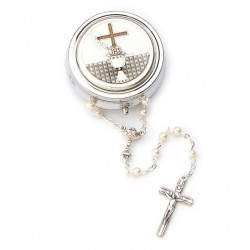 Chapelet blanc de communion...