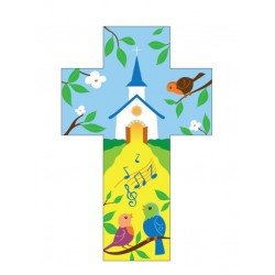 Croix murale 14 cm Eglise...