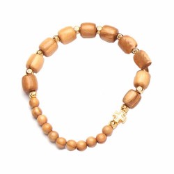 Bracelet sur élastique Bois...