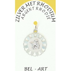 Medaille Zilver + Rhodium -...
