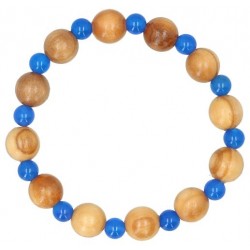 Armband op elastiek Blauwe...