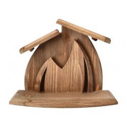 Lege kerststal in hout 24 x...