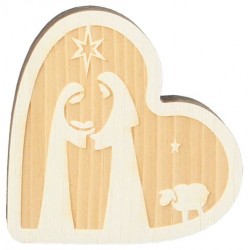 Nativité en bois scuplté -...