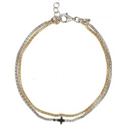 Silver bi-color bracelet...