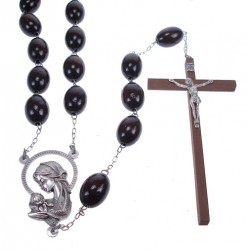 Wall Rosary  Wood Brown