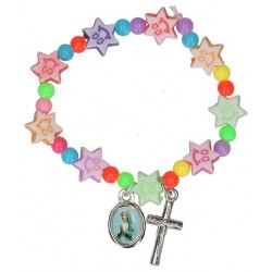 Bracelet Rosary Stars Acryl...