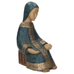 olv in blauw -  H 27 cm