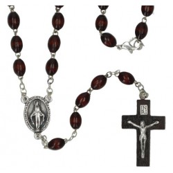 Rosary  Wood Brown  Carabiner