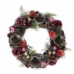 Adventskrans Roze decoratie...