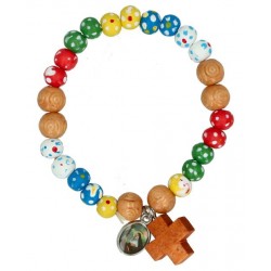 Bracelet Bois multicolore +...