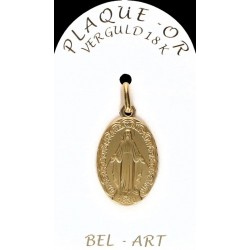 Médaille plaqué-or -...
