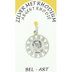 Médaille Argent Rhodié -...