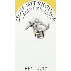 Rhodium Silver Pendant...