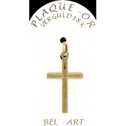 Cross Plated Gold  26 X 17 mm