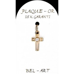 Croix Plaqué-Or - 13 X 9 mm