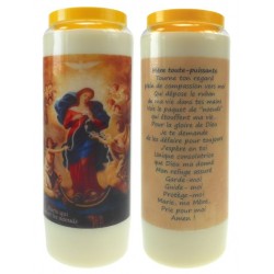 9 days candle / white /...