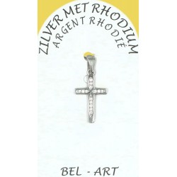 Silver Cross with zircon 15...