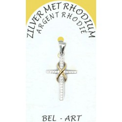 Croix argent infini avec...