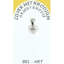 Medaille hart met kruis in...