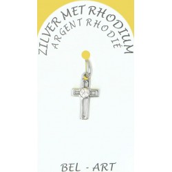 Rhodium Silver Cross  13 X...