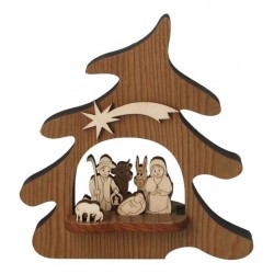 Kerststal met houten...