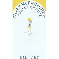Croix Argent Rhodié 15 X 11...