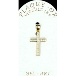 Cross Plated Gold with...