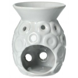 Brûle-huile  H 12 cm - blanc