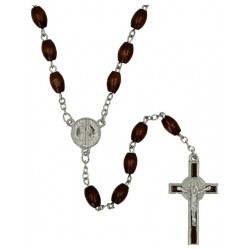 Chapelet St Benoît Bois marron