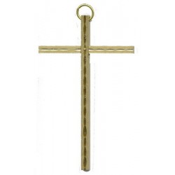 Kruisbeeld - 10 cm - Messing