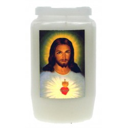 Kaars 3 Dagen / wit / H Hart