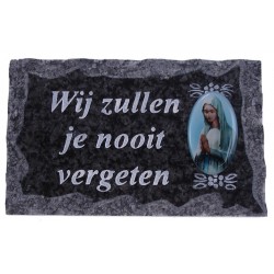 Cemetery plate 9x14 cm  Wij...