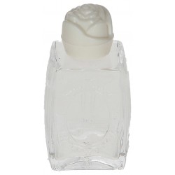 Fles Glas - Wit dopje "roos"