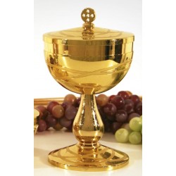Ciboire     H 21 Cm   Doré