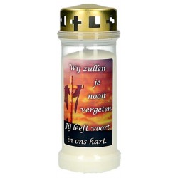 Kaars 6D / KK / wit / Wij...