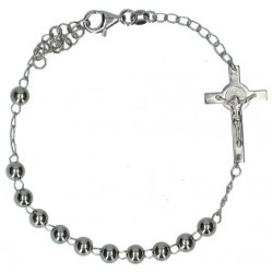 Bracelet en argent rhodié...