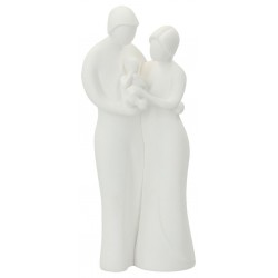 H familie 20 cm - witte hars