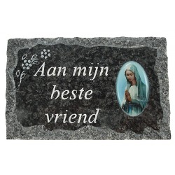Plaque Cimetiere  Aan Mijn...