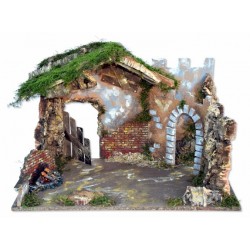 empty christmas stable...