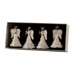 Lot de 4 - Ange en verre...