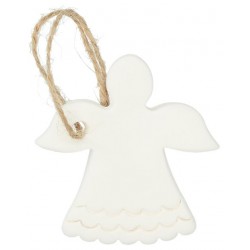 Hanging angel in white...