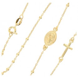 Rosary Necklace gold-plated